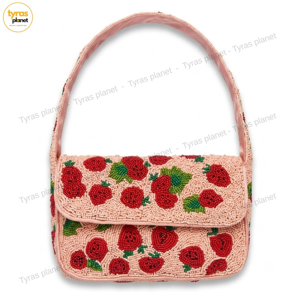 Beautifully made in India beaded small shoulder bag. This "viral" bag is a TikTo